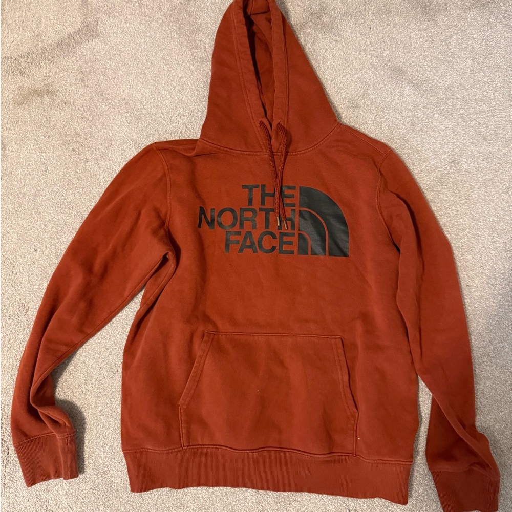 The North Face Men's Rust Orange Logo Pullover Hoodie